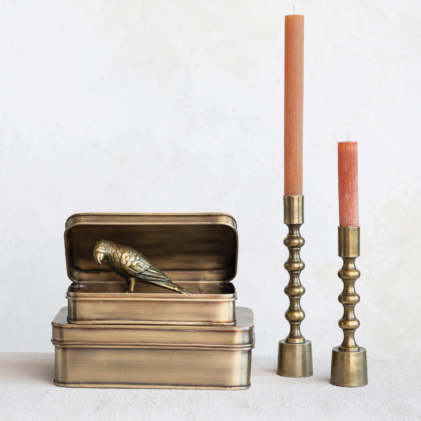 Metal Box Antique Brass Finish