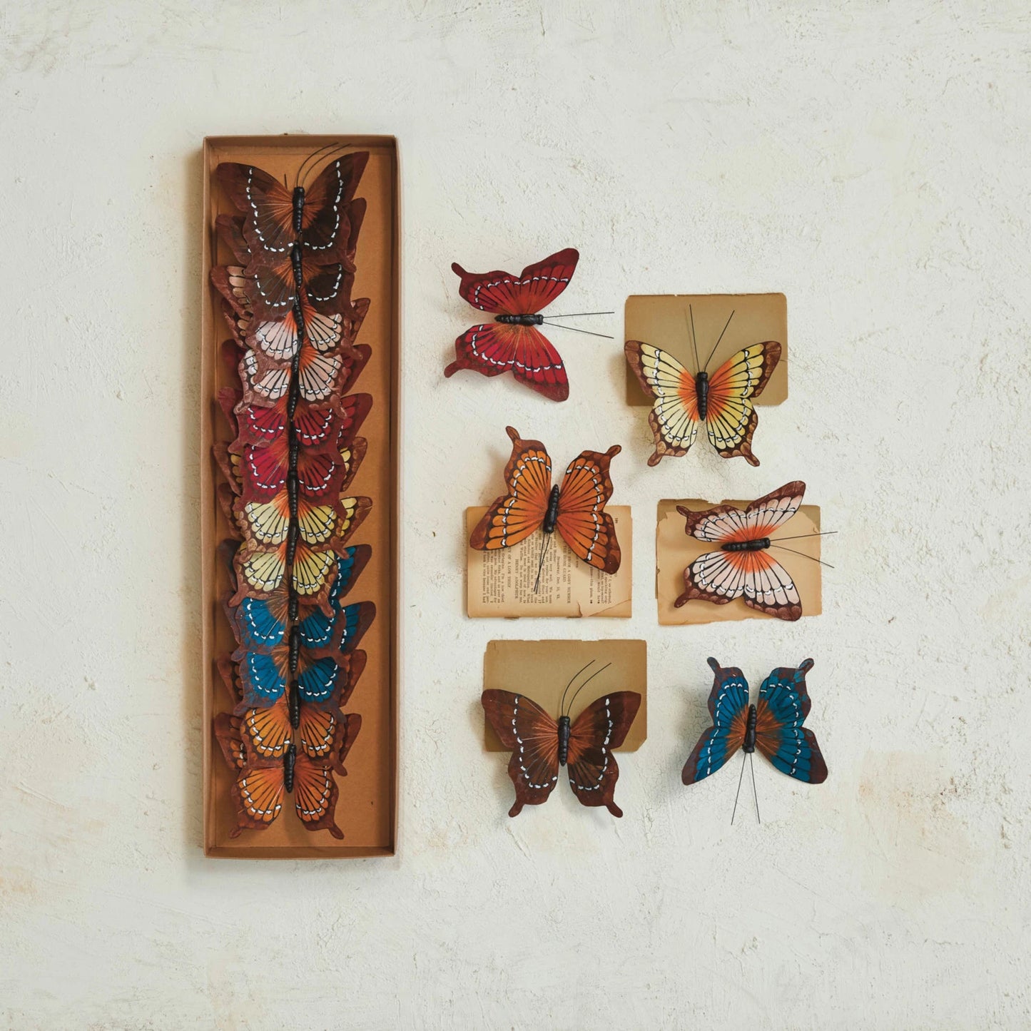 Fabric Butterfly Clip-On Ornaments