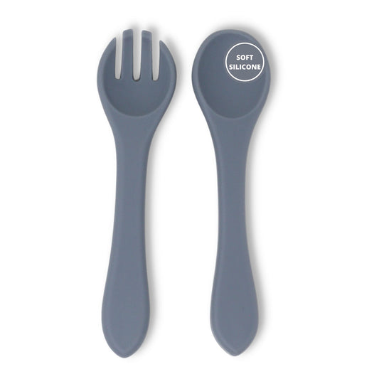 Pebble Fork and Spoon