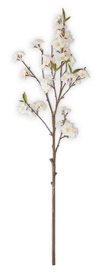 White Cherry Blossom Spray