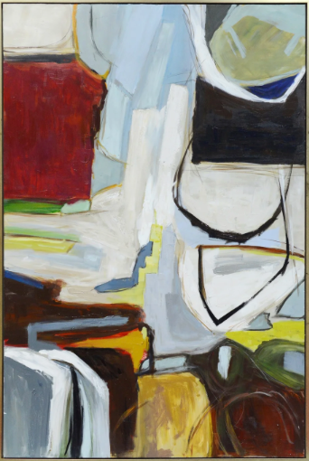 Abstract Framed Canvas ARES