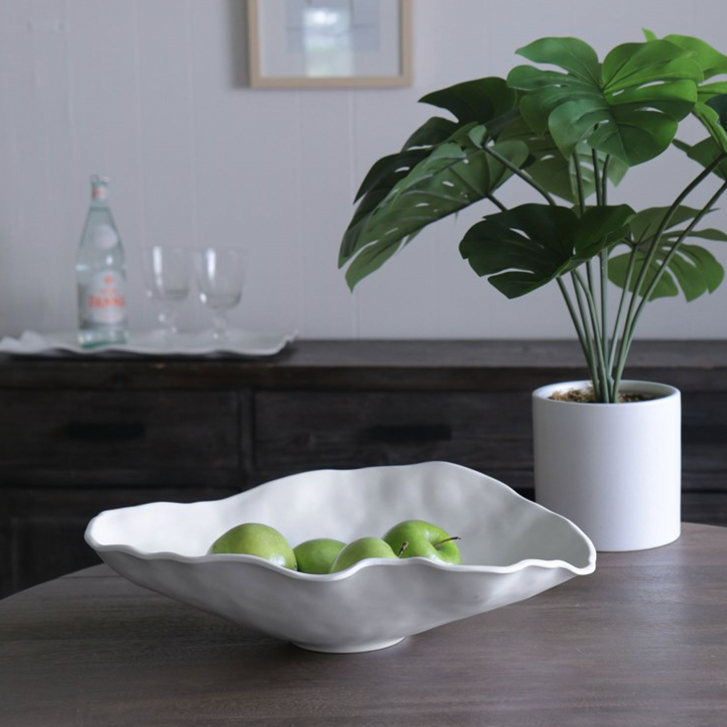 VIDA Nube Large Oval Bowl (White)