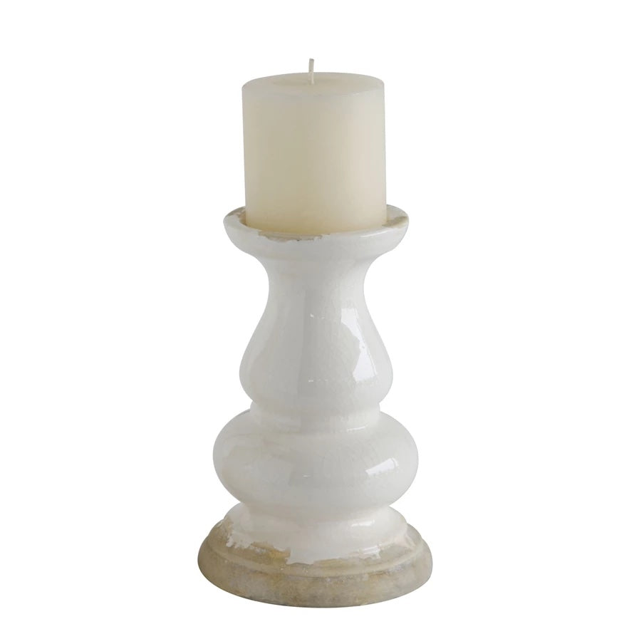 Stoneware Candle Holder