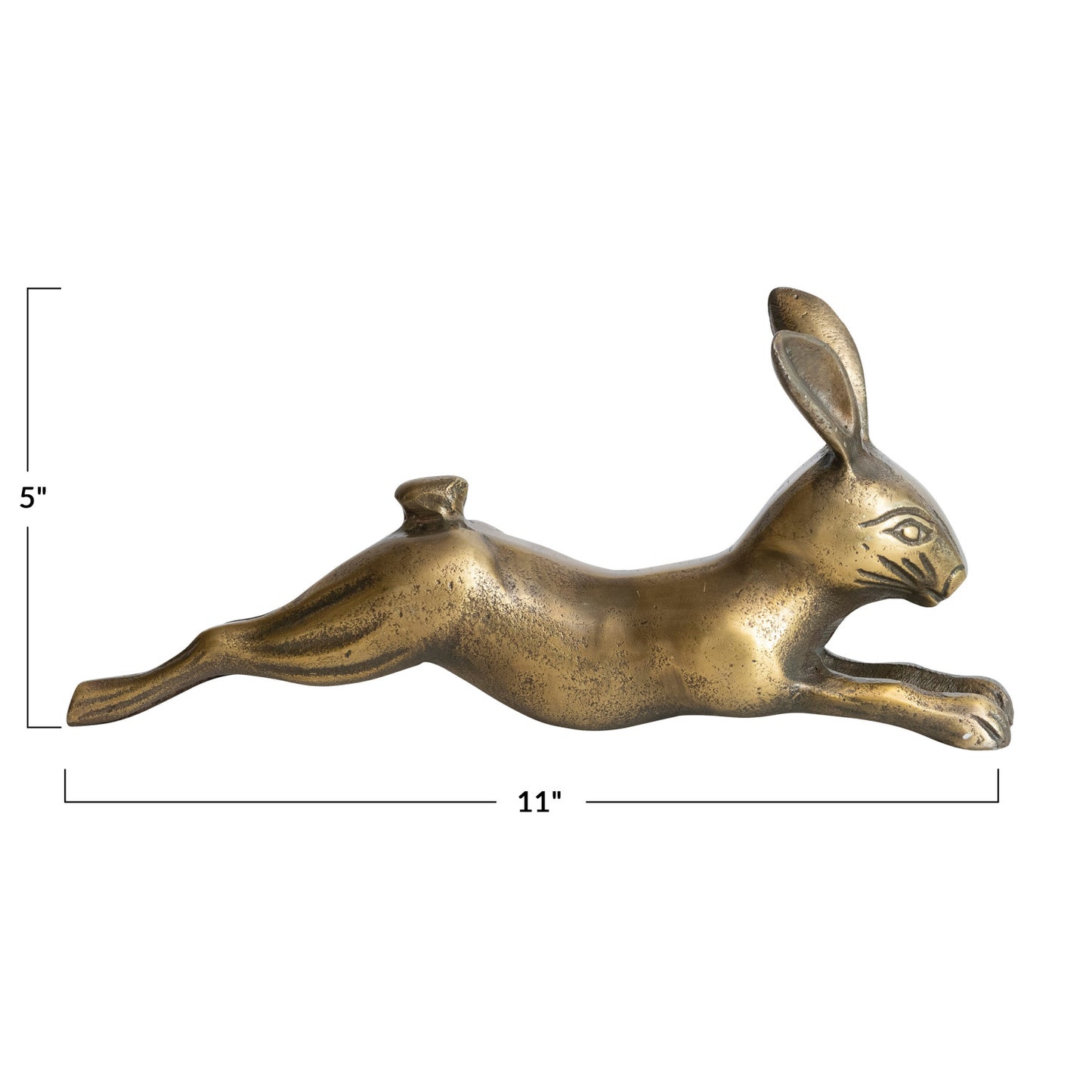 Rabbit Antique Brass Finish