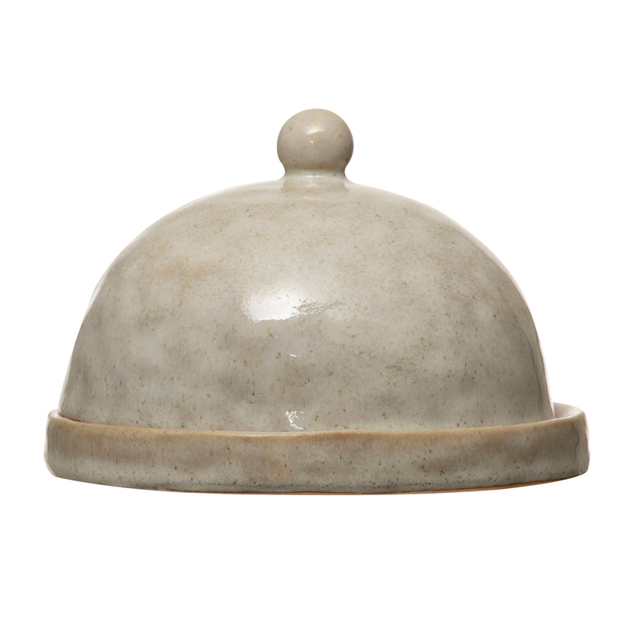 Domed Dish with Glaze