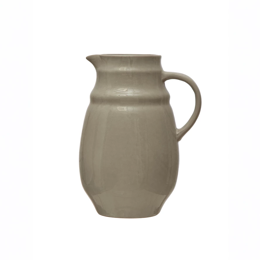 Reactive Glaze Stoneware Pitcher/Vase