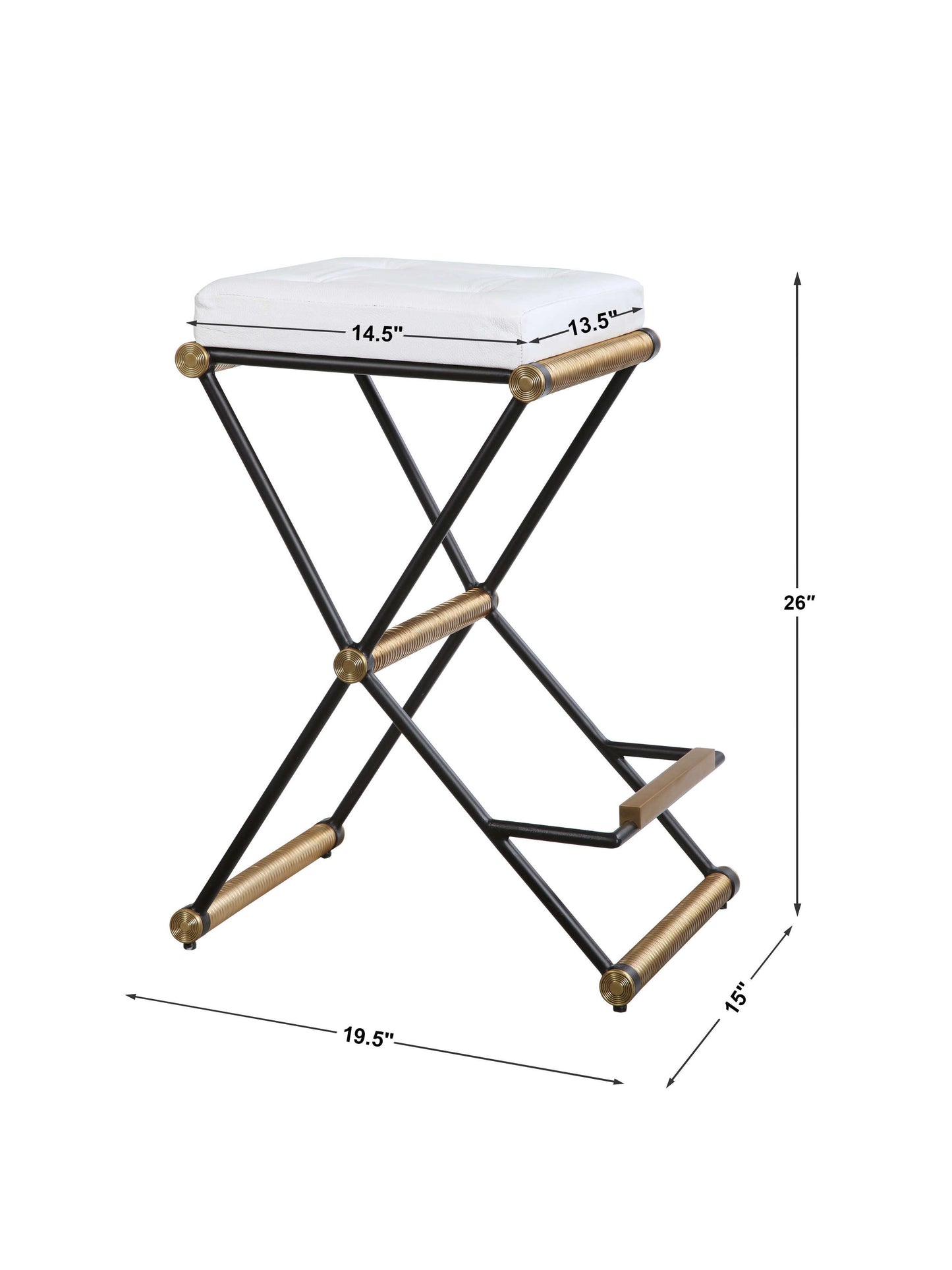 X Marks The Spot Counter Stool