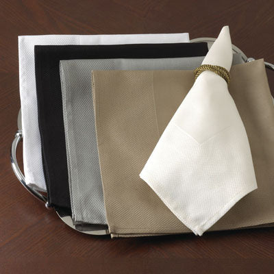 Damask Napkin with Waffle Border s/4