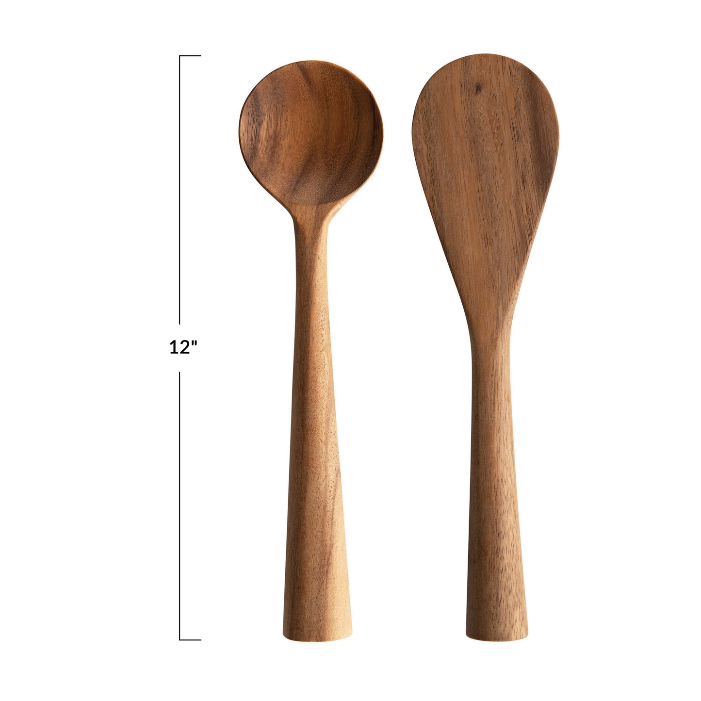 Acacia Wood Standing Spoon & Spatula