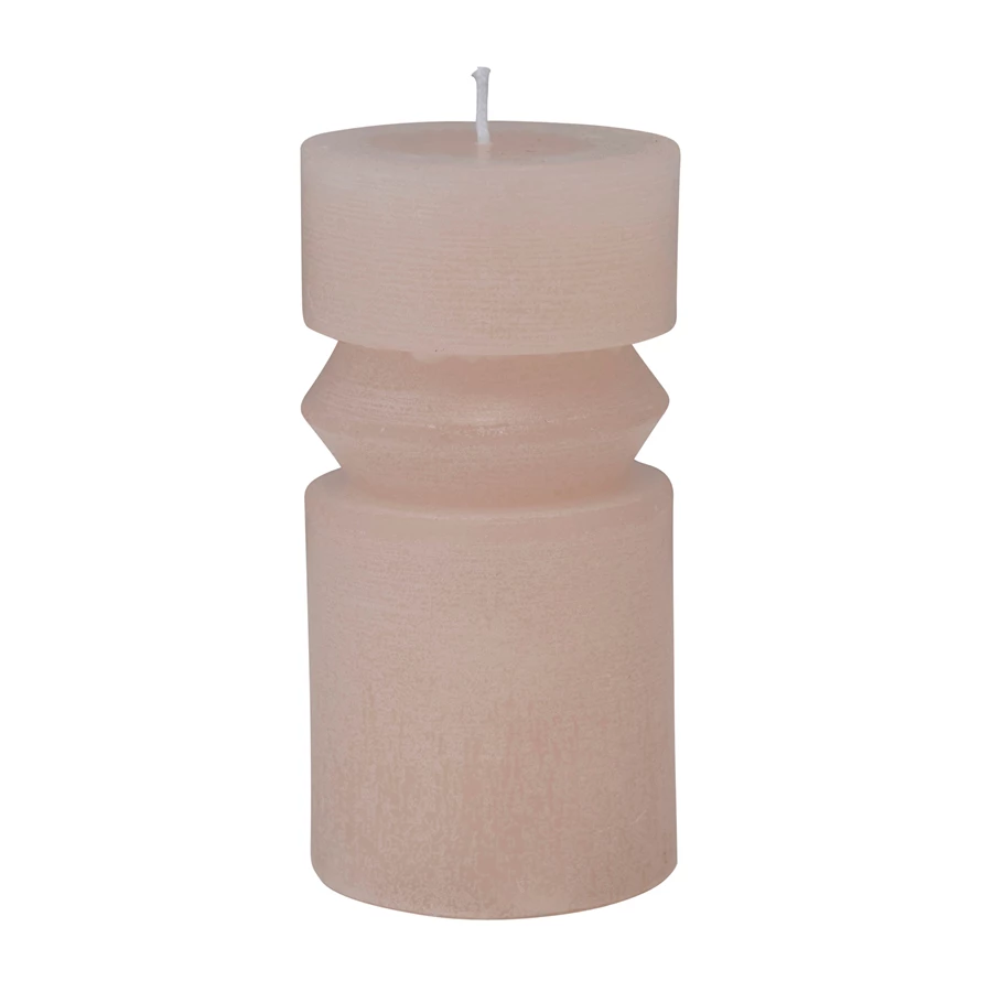 Blush Totem Pillar Candle