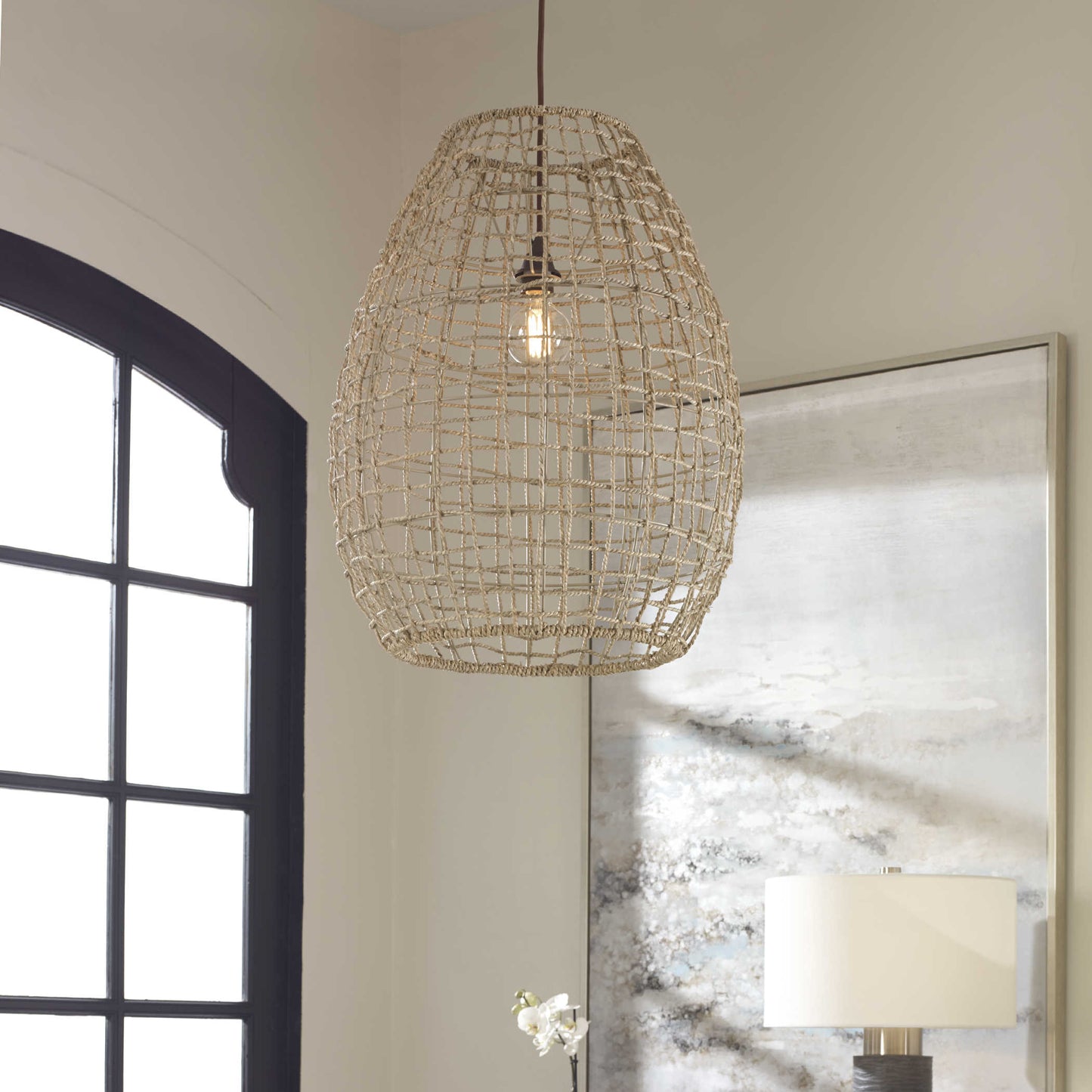 Cross Weave, 1 LT Pendant