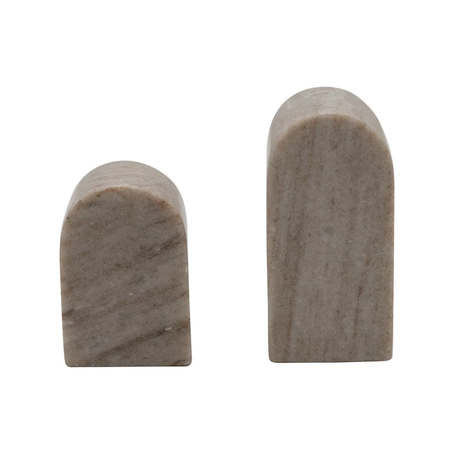 S/2 Marble Bookends