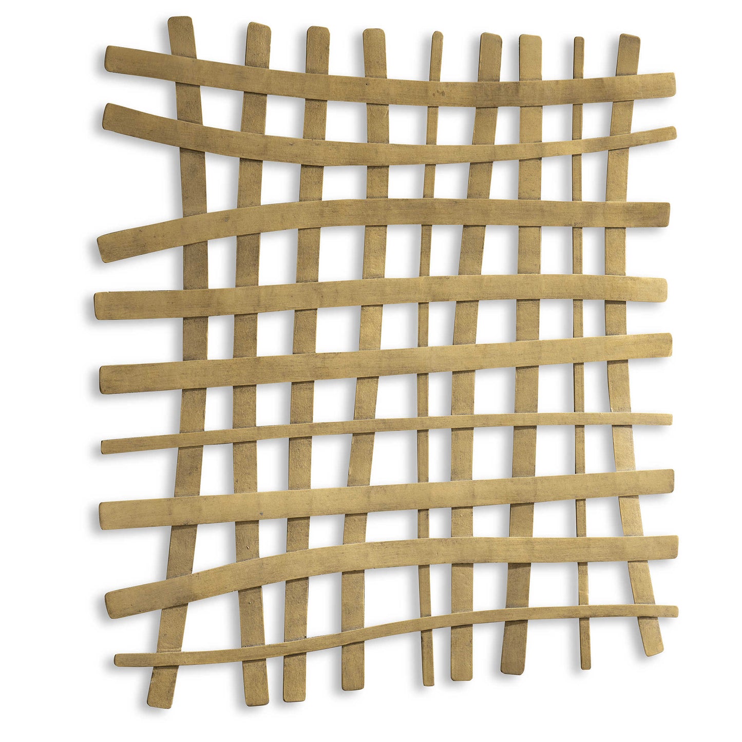 Gridlines Metal Wall Decor, Gold
