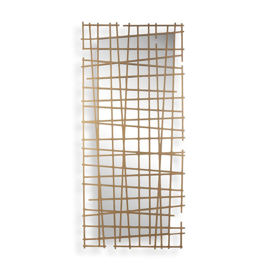 Golden Intersection Metal Wall Decor