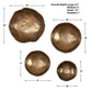 Lucky Coins Indoor-Outdoor Metal Wall Decor, S/4