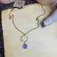 Hammered Gold Crystal Lilac