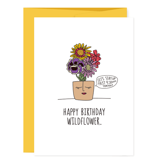 Birthday Wildflower Greeting Card