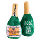 Woof Clicquot Rose' Champagne Bottle Squeaker Dog Toy