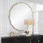 Aneta Round Mirror, Gold