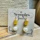 Gold Filigree Pearl - Earrings
