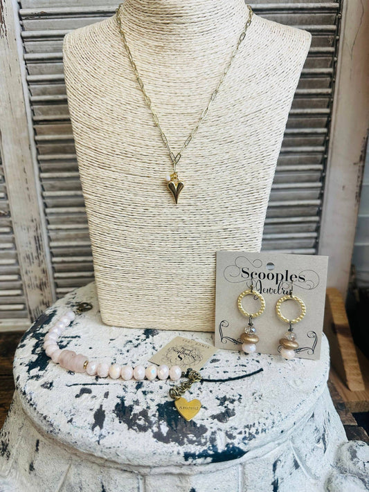 Blush Gold Heart-Neck