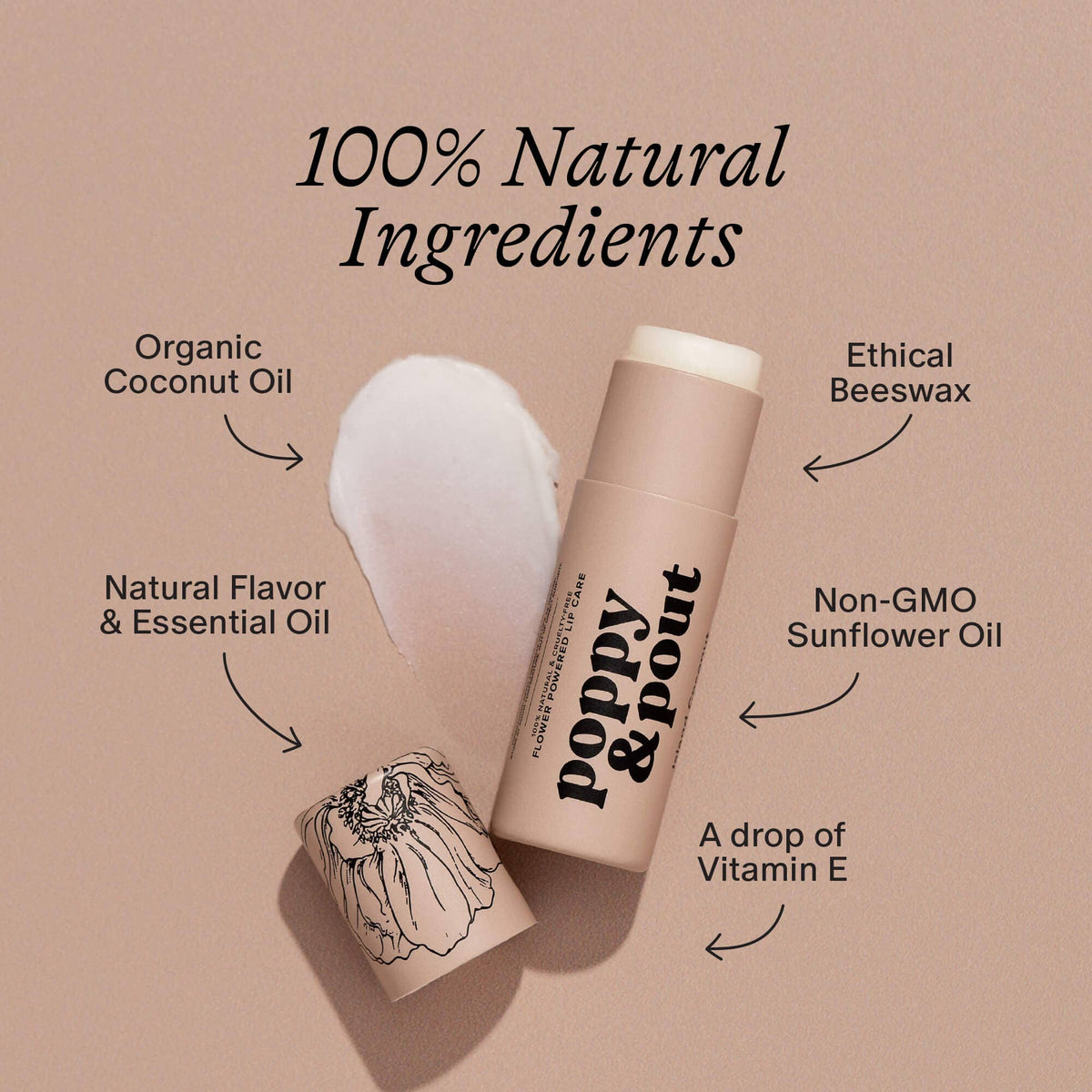 Island Coconut Lip Balm Poppy & Pout