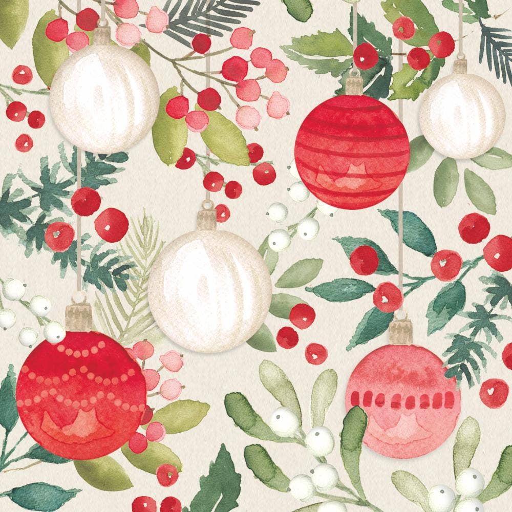 Merry Ornaments Lunch Napkin