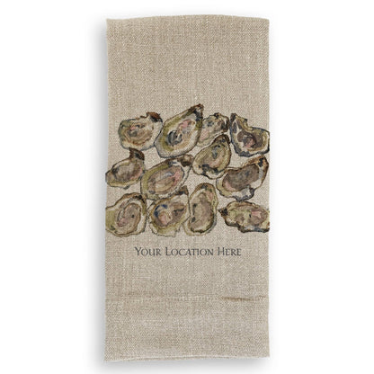 A Dozen Oysters Dishtowel