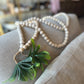 Wood Bead Garland w/ Faux Greenery Tassels