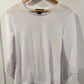Alison Sheri 3/4 Sleeve White Top with Sleeve Cutouts