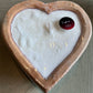 Candle Filled Heart Dough Bowl