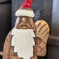 Wooden Enameled Santa