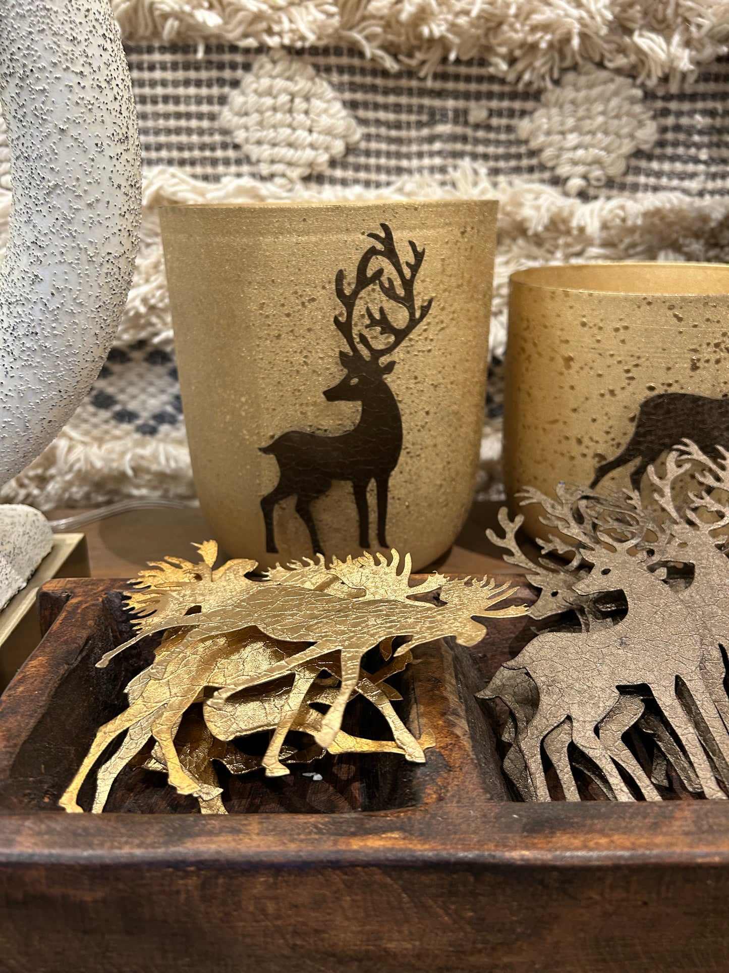 Textured Metal Planters