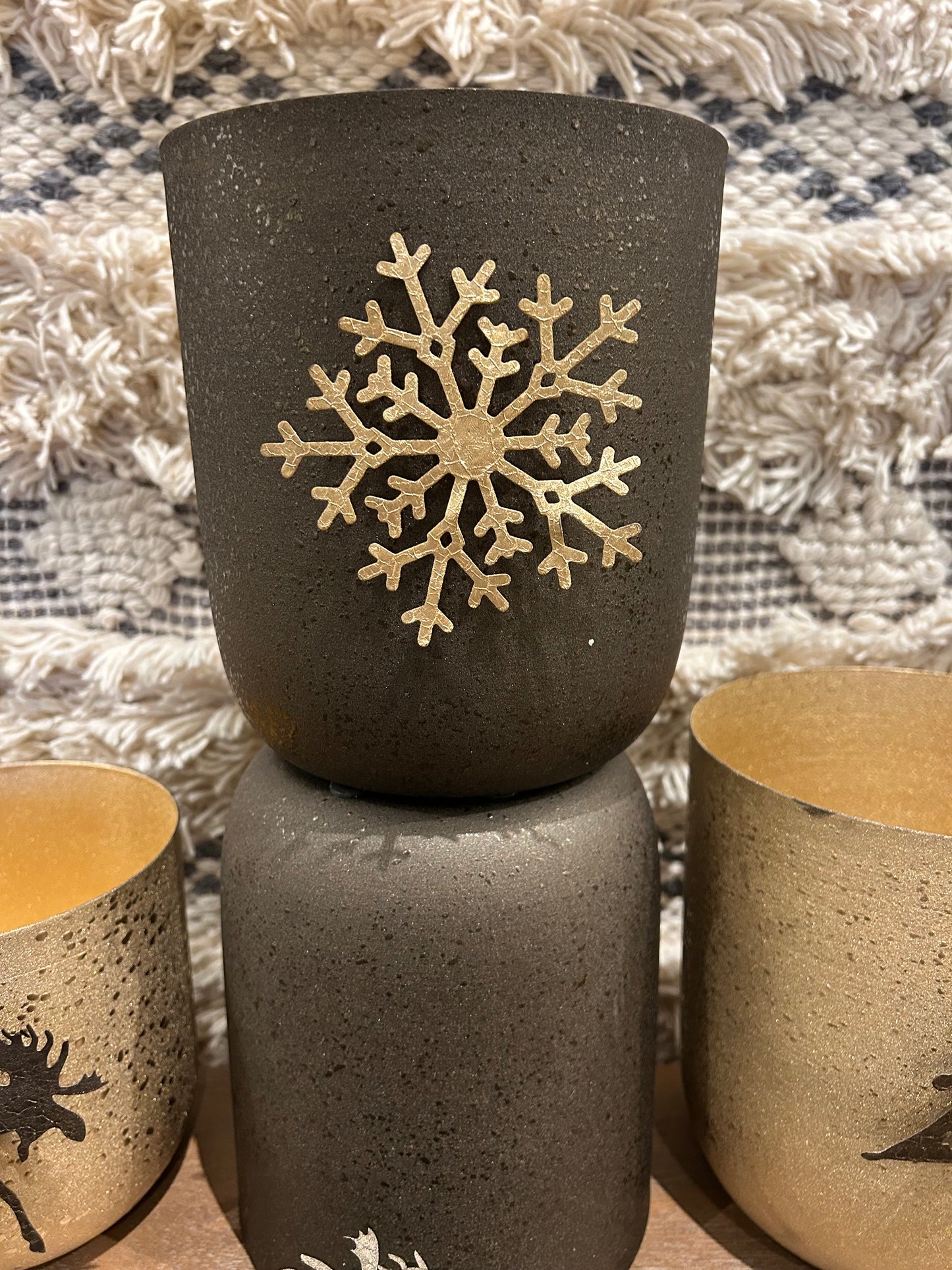 Textured Metal Planters