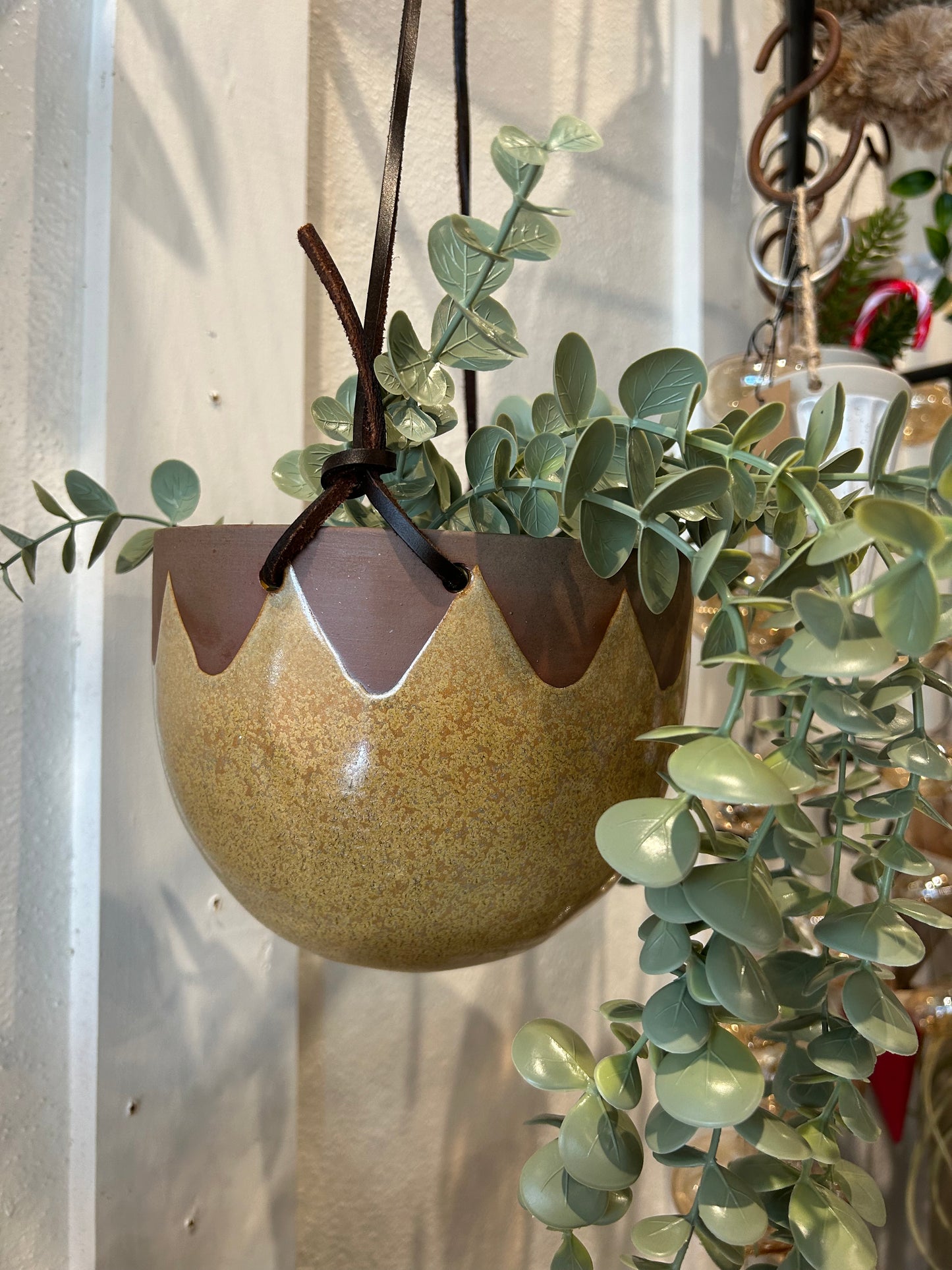 Glazed Hanging Planter