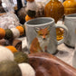 16 oz. Hand-Painted Embossed Stoneware Mug with Animal, 4 Styles (Each One Will Vary)