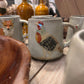 16 oz. Hand-Painted Embossed Stoneware Mug with Animal, 4 Styles (Each One Will Vary)