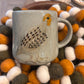 16 oz. Hand-Painted Embossed Stoneware Mug with Animal, 4 Styles (Each One Will Vary)