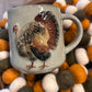 16 oz. Hand-Painted Embossed Stoneware Mug with Animal, 4 Styles (Each One Will Vary)