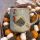 16 oz. Hand-Painted Embossed Stoneware Mug with Animal, 4 Styles (Each One Will Vary)