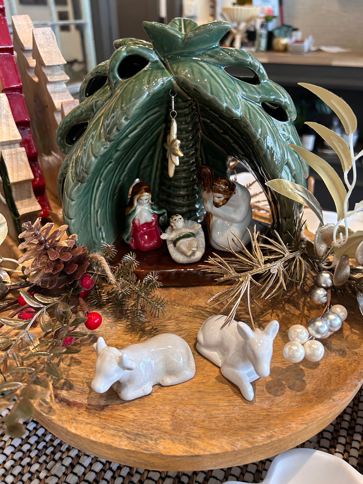 Stoneware Vintage Reproduction Nativity, Set of 6 (Each Will Vary)
