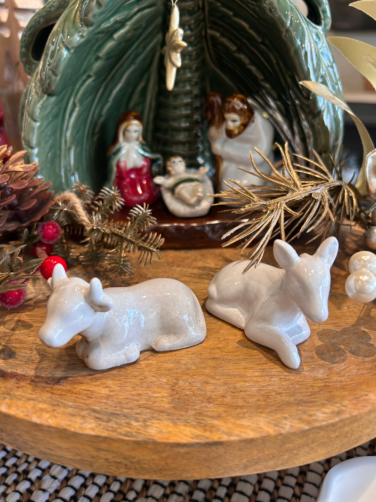 Stoneware Vintage Reproduction Nativity, Set of 6 (Each Will Vary)