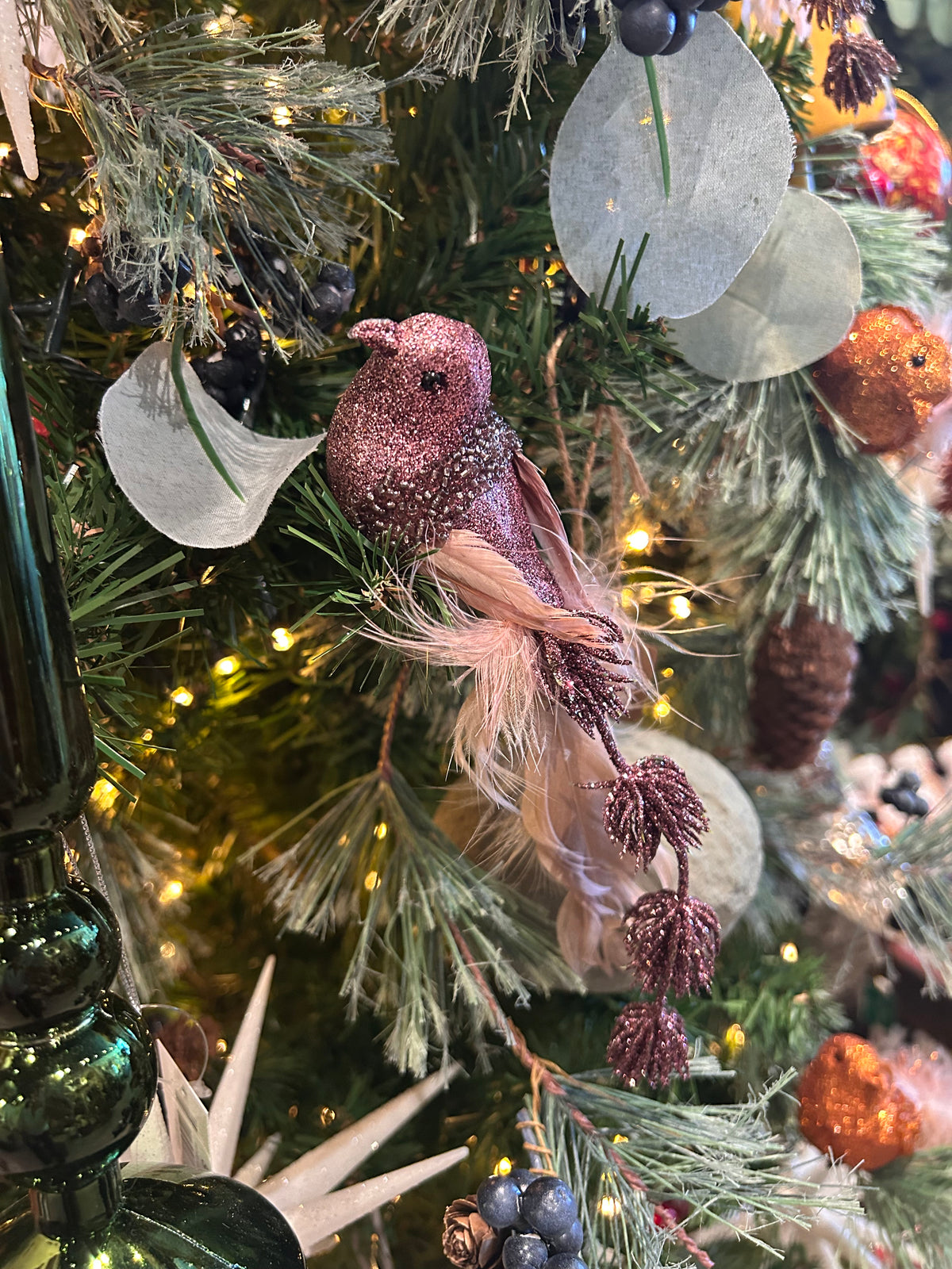 Foam & Feather Bird Clip-on Ornaments, Multi Color