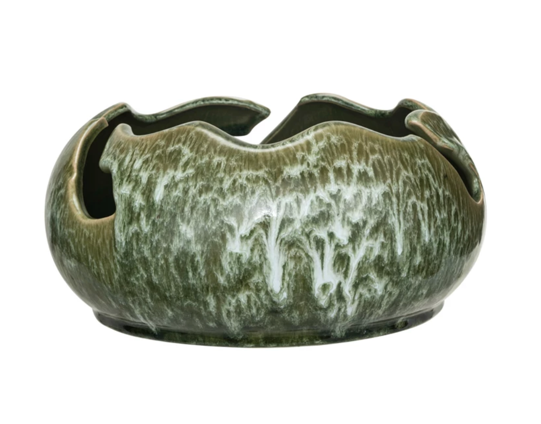 Green Organic Shaped Bowl