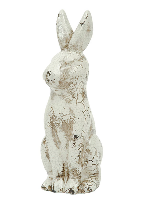 Distressed Ceramic Rabbit