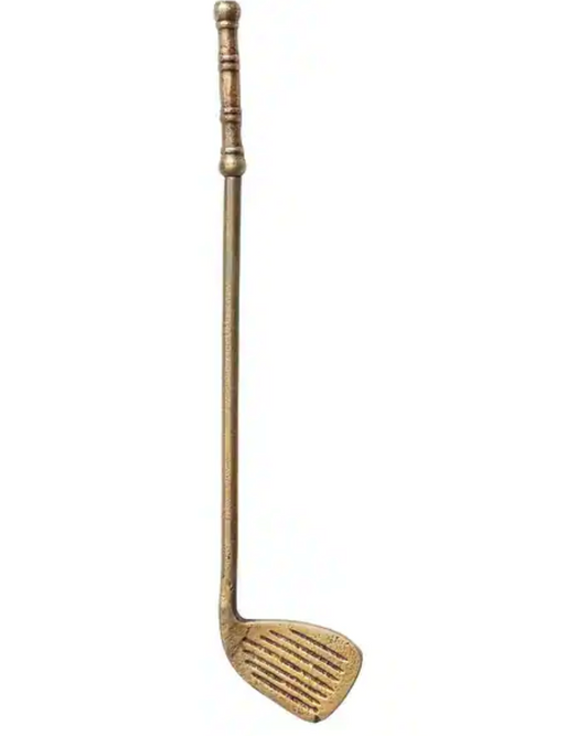 Golf Club Decor Antique Gold