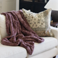 XL Patterned Faux Fur Throw
