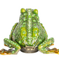 Metal Enameled Frog Trinket Box