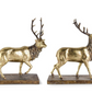 Standing Elk in Antique Gold Finish 2 Styles