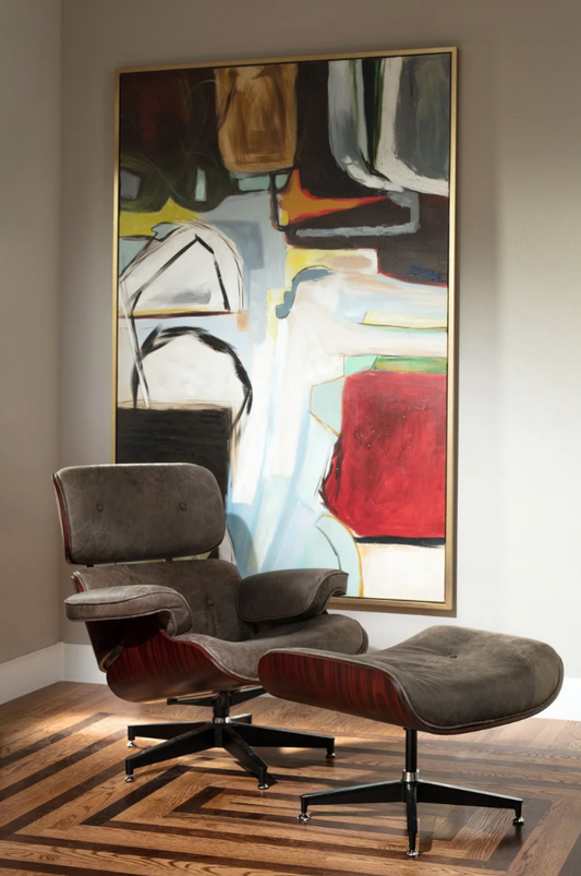 Abstract Framed Canvas ARES